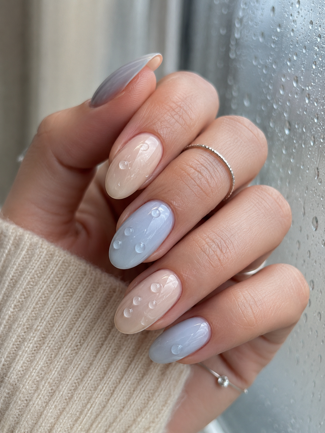 3D Water Drop Gel Nails
